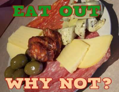 Meats, cheeses, olives