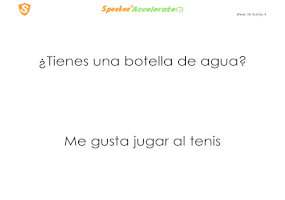 Spanish Printable: Sentences