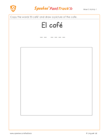 Spanish Printable: Copy and draw