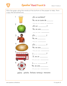 Spanish Printable: Is it a bus?