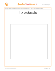 Spanish Printable: Copy and draw