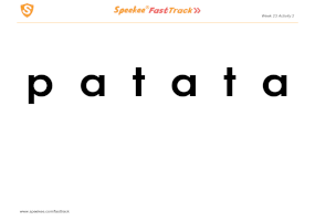 Spanish Printable: Patata - use these letters as stencils