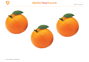 Spanish Printable: Oranges