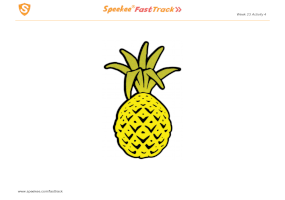 Spanish Printable: Pineapple